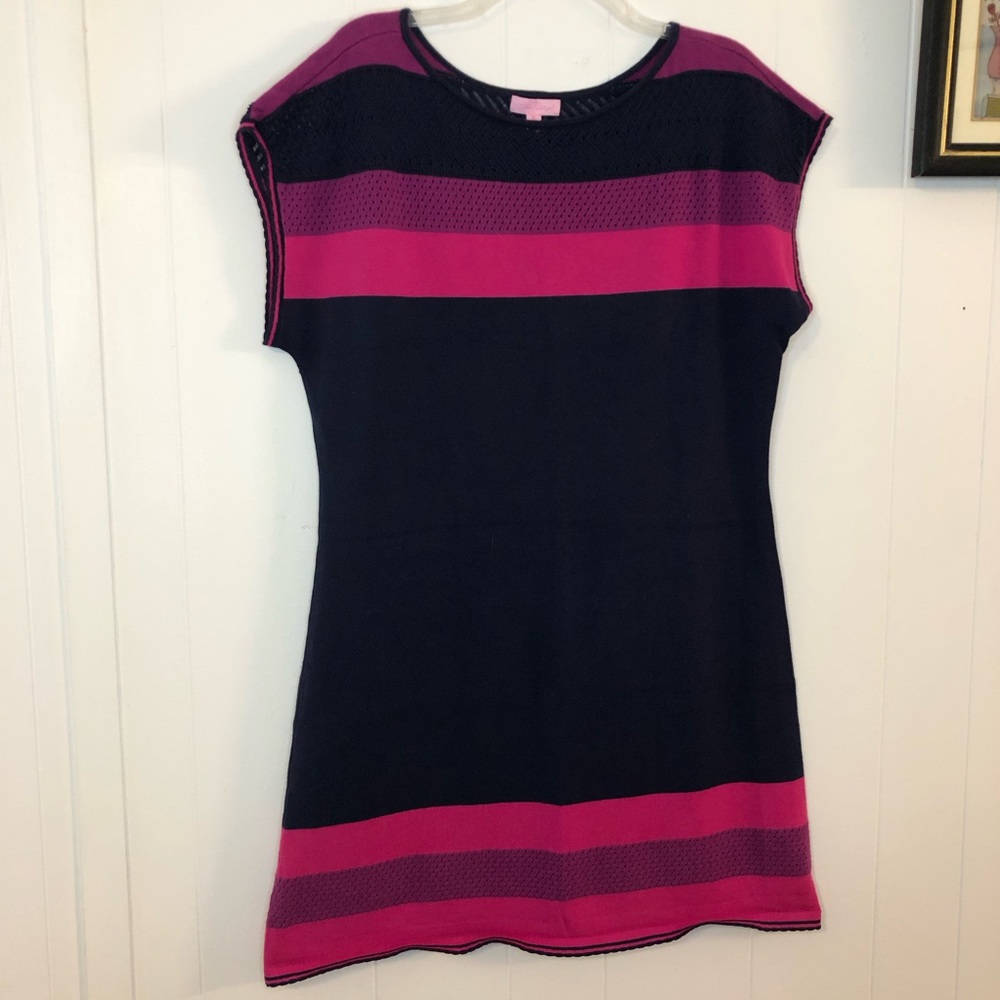 Lilly Pulitzer Kinley Trellace Stripe Sweater Dress XL